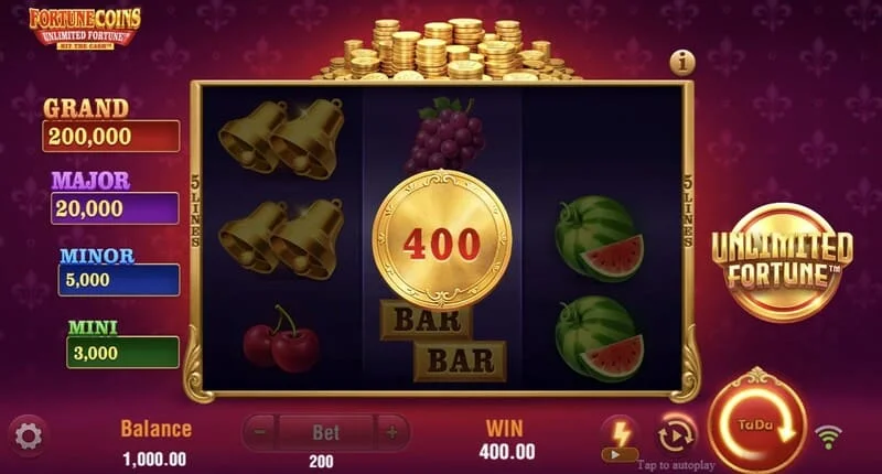 Fortune Coins Unlimited Fortune - raundi ya Lock & Respin ya sarafu inayoshikilia sarafu